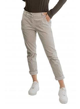 Chino senza pence in velluto 